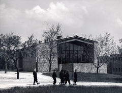 Magyarország, Budapest II., Csatárka úti gyermekváros (később Cseppkő Gyermekotthoni Központ)., 1961, Preisich család, Budapest, modern építészet, Preisich Gábor-terv, Fortepan #158088