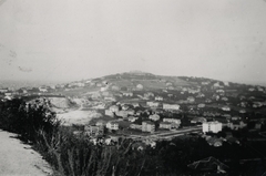 Hungary, Budapest XI., kilátás a Sas-hegyről a Gellért-hegy és a Kis-Gellért-hegy felé, előtérben a Villányi út (Szt. Imre herceg útja)., 1935, Latin, mountain, Budapest, Fortepan #158252