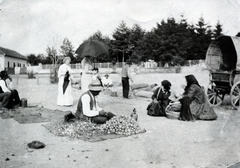 1917, Ráday Mihály, market, chariot, Fortepan #158886