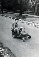 1957, Ráday Mihály, pedal car, Fortepan #159079