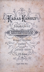 1900, Ungvári György, hátlap, fényképész, műterem, Fortepan #159187