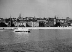 Hungary, Budapest I., Sirály szárnyashajó a Dunán, a Batthyány tér közelében., 1966, Erdős Ferenc, Danube, Budapest, Fortepan #159220