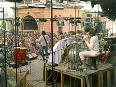 Magyarország, Budapest I., Várkert Bazár, Budai Ifjúsági Park - színpadon a HIT együttes., 1980, Kováts Lajos, színes, Budapest, Fortepan #16008