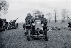 1940, Kakuk László, tow truck, uniform, soldier, Fortepan #160293