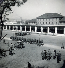 Hungary, Budapest XIII., Róbert Károly körút 49-53., Vilmos főherceg laktanya., 1940, Kakuk László, Budapest, soldier, barrack, Fortepan #160299