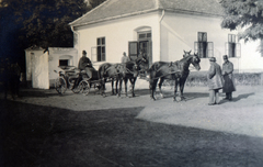 Magyarország,Balaton, Paloznak, 1929, Boda Balázs, hintó, négyesfogat, kocsis, Fajdán kocsi, Fortepan #160351