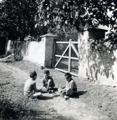 1939, Boda Balázs, fiúk, földön ülés, törökülés, Fortepan #160624