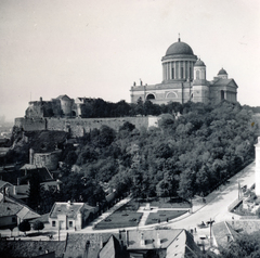 Magyarország, Esztergom, a Várhegy és a Bazilika a Szent Tamás-hegyről nézve., 1939, Boda Balázs, látkép, Fortepan #160633