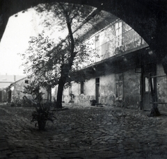 1940, Boda Balázs, railing, inner courtyard, Fortepan #160667