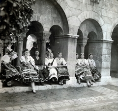 Magyarország, budai Vár,Halászbástya, Budapest I., 1936, Zsembery Bendegúz, Budapest, Fortepan #160912