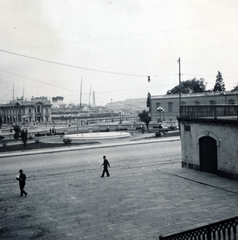 Olaszország, Genova, kikötő, a kép bal szélén a Stazione Marittima., 1936, Zsembery Bendegúz, Fortepan #160963