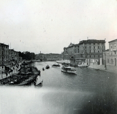 Olaszország, Velence, Canal Grande a Ponte degli Scalzi-ról nézve. Szemben jobbra a Santa Lucia pályaudvar főépülete., 1936, Zsembery Bendegúz, Fortepan #160985