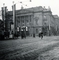 Magyarország, Budapest VIII., Blaha Lujza tér, Nemzeti Színház., 1937, Zsembery Bendegúz, Budapest, Fortepan #160998