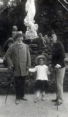 Austria, Baden bei Wien, Fürdő park (Kurpark), Undine-Brunnen., 1924, Szarka Zsuzsa, Fortepan #161133