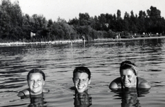 1940, Csizmadia László, three people, bathing, Fortepan #161187