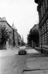 Magyarország, Szeged, Dózsa utca a Kazinczy utcától a Stefánia (Tanácsköztársaság útja) felé nézve., 1967, Földvári Mihály, Fortepan #161233