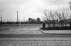 Németország, Berlin, Nyugat-Berlin, középen a Reichstag., 1959, Márk Iván, látkép, Fortepan #161422