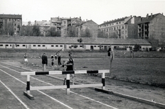 Magyarország, Budapest XI., Kőrösy József (Mező) utca, BEAC pálya., 1962, Rédei Mária, Budapest, sportpálya, Fortepan #161630