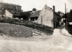 Magyarország, Tabán, Budapest I., Kereszt tér, balra fenn a Czakó utcai elemi iskola (később sportpálya van a helyén), jobbra a Holdvilág utca., 1926, Korda Judit, Budapest, Fortepan #161721