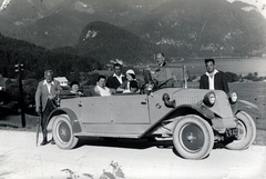 Ausztria, Sankt Gilgen, háttérben a Wolfgangsee., 1934, Korda Judit, Tatra-márka, Tatra T30, Fortepan #161815