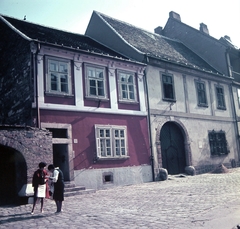 Hungary, Budapest I., Fortuna utca 17-19., 1965, Kotnyek Antal, monument, colorful, street view, Budapest, Fortepan #16202