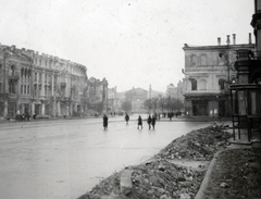 Ukrajna, Kijev, Hrescsatik sugárút a Függetlenség terénél (Majdan Nezalezsnosztyi, ekkor Kalinyin tér)., 1941, Kiss Endre, Fortepan #162038