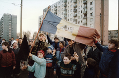 Románia,Erdély, Arad, Calea Aurel Vlaicu. Romániai forradalom., 1989, Fortepan/Album040, román forradalom, rendszerváltás, Fortepan #162260