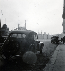 Magyarország, Budapest V., Fővám tér, a Szabadság (Ferenc József) híd pesti hídfője., 1938, Gara Andor, Budapest, Fortepan #162659