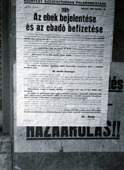 Magyarország, Budapest, 1939, Gara Andor, hirdetmény, kutya, Fortepan #162679