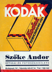 1941, Gara Andor, Kodak-márka, fényképtartó tasak, Fortepan #162746