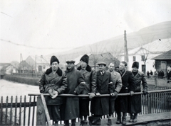 Romania,Transylvania, (ekkor Havasmező), munkaszolgálatosok a Covașnița folyó hídján., 1940, Szántó István dr., labor service, Fortepan #162927