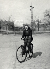 1952, Váradi Judit, bicycle, lady, Fortepan #163087