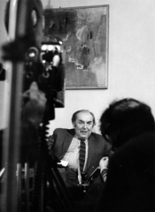 Magyarország, Föld Ottó filmproducer, a Mafilm igazgatója., 1982, Bakos László, Fortepan #163387