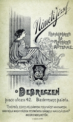 1900, Suzanne Lorant, hátlap, fényképész, műterem, Fortepan #163678