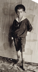 1926, Suzanne Lorant, sailor blouse, boy, Fortepan #163694