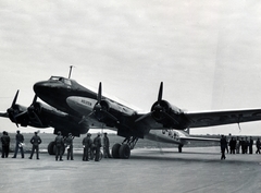 Hungary, Budaörs Airport, Budapest XI., a német Lufthansa légitársaság Focke-Wulf Fw-200 D-2 típusú repülőgépe., 1940, Fadgyas Bence, Budapest, Fortepan #163910