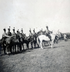 Hollandia, Vogelenzang, 5. Nemzetközi Cserkész Világtalálkozó (Jamboree). Magyar huszárok bemutatója., 1937, Baráth Géza, Fortepan #164387