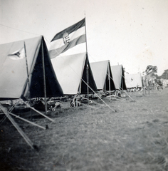 Hollandia, Vogelenzang, 5. Nemzetközi Cserkész Világtalálkozó (Jamboree), a magyar tábor sátrai., 1937, Baráth Géza, Fortepan #164405