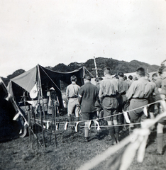 Hollandia, Vogelenzang, 5. Nemzetközi Cserkész Világtalálkozó (Jamboree), tábori mise., 1937, Baráth Géza, Fortepan #164408