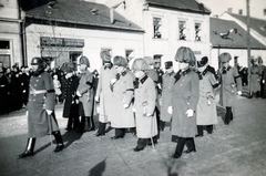 Magyarország, Mosonmagyaróvár, Magyaróvár (ekkor önálló, ma a város része), Fő utca, Habsburg–Tescheni Frigyes főherceg temetése 1937. január 5-én., 1937, Baráth Géza, Fortepan #164450