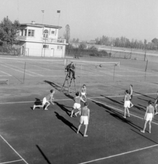 Magyarország, Óbuda, Budapest III., Tímár utcai sporttelep., 1948, Magyar Rendőr, sport, röplabda, Budapest, Fortepan #16454