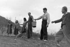 Hungary, Budapest III., Máramaros út 32-34., Budapesti Szabad Akadémia (kultúrvezetőképző-iskola)., 1948, Magyar Rendőr, Budapest, bucket, Fortepan #16485