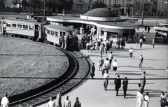 Magyarország, Budapest II., Széll Kálmán (Moszkva) tér., 1962, Bors Anikó, villamos, Budapest, Fortepan #165193