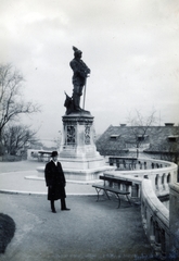 Hungary, Budapest I., Hunyadi János szobra (Tóth István, 1903.) a Halászbástya alatt., 1930, Olbert Mariann, Budapest, Fortepan #165517