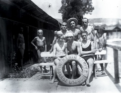 Magyarország, Pécs, Hullámfürdő (Madarász strandfürdő)., 1931, Privát Fotó és Film Archívum-Höfler Tibor gyűjtemény, strand, uszoda, mentőöv, Fortepan #170362