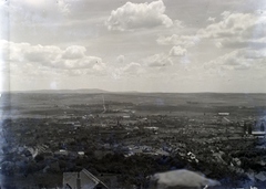 Hungary, Pécs, kilátás a Hotel Fenyves felől, a kép jobb szélén a Szent Péter- és Szent Pál-székesegyház., 1936, Privát Fotó és Film Archívum-Höfler Tibor gyűjtemény, Fortepan #170405