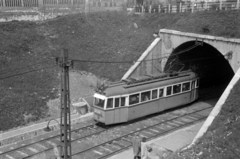 Hungary, Budapest XII., a Krisztina körút felőli pályaszakasz a Széll Kálmán (Moszkva) térre vezető villamos aluljárónál., 1956, Lőrinczi Ákos, Budapest, public transport line number, Fortepan #170530