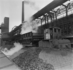 1973, Péterffy István, factory chimney, iron works, Fortepan #170709