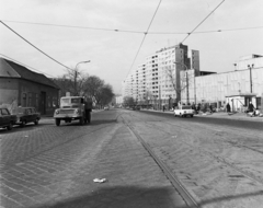 Magyarország, Budapest III., Vörösvári út a Flórián tér felől a Bécsi út felé nézve., 1975, Péterffy István, Budapest, Csepel D450, VAZ 2101, Fortepan #170858