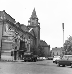 Magyarország, Mezőtúr, Kossuth tér, Városháza., 1977, Péterffy István, Fortepan #170865